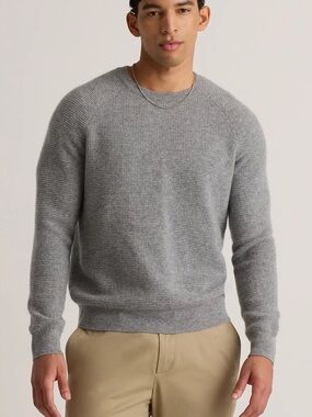 Quince Mongolian Cashmere Waffle Sweatshirt